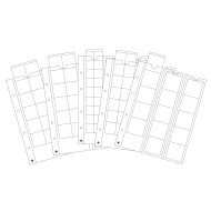 Leuchtturm 340973 OPTIMA Hojas para monedas, surtido. Contenido: 1 x OPTIMA 42, 27, 20 y 2 x OPTIMA 34