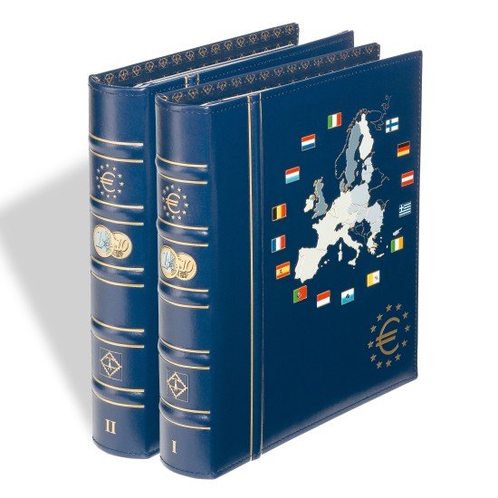 Leuchtturm 341042 VISTA álbum de monedas de euro, tomo 1 y 2 Leuchtturm 341042 VISTA álbum de monedas de euro, tomo 1 y 2