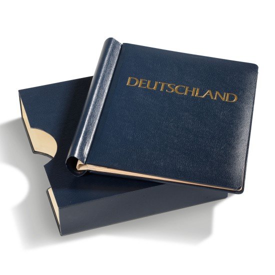 Leuchtturm 341219 KABE Tapa a presión ATLAS Deutschland, incl. cajetín protector, azul Leuchtturm 341219 KABE Tapa a presión ATLAS Deutschland, incl. cajetín protector, azul