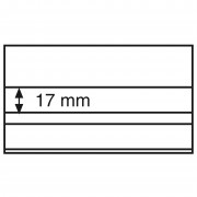 Leuchtturm 341463 Fichas standard PVC 148x85 mm, 2 band.transp.Hoja prot.cartón negro, paquete de100 (PVC)