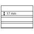 Leuchtturm 341464 Fichas standard PVC 148x105mm, 3 band.transp.Hoja prot.cartón negro paquete de 100 (PVC
