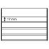 Leuchtturm 341465 Fichas standard PVC 158x113mm, 3 band.transp.Hoja prot.cartón negro paquete de 100
