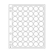 Leuchtturm 343210 Hojas p.monedas ENCAP,para 48cápsulas d.monedas con un diámetro interior de 23,5 - 26 mm