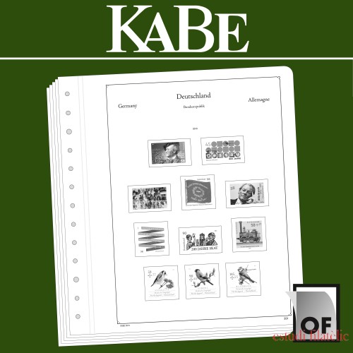 Leuchtturm 343248 KABE OF-hojas preimpresas República Federal de Alemania 2010-2014