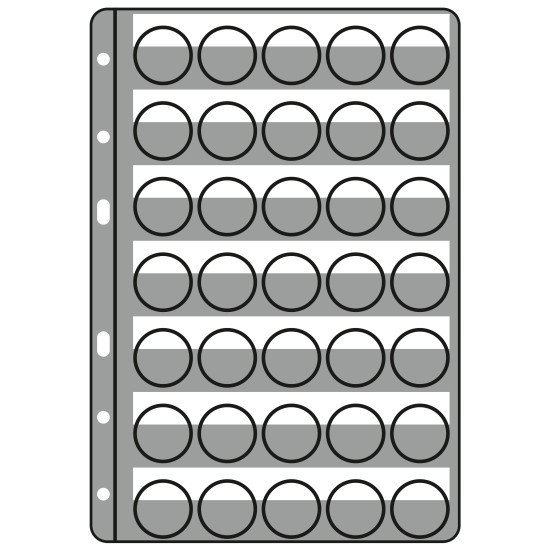 Leuchtturm 344399 Hojas de plástico COMPART para 35 placas de cava/chapas, transparentes, paquete de 5 Leuchtturm 344399 Hojas de plástico COMPART para 35 placas de cava/chapas, transparentes, paquete de 5