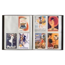 Leuchtturm 345088 Álbum para 400 tarjetas postales, negro, con 50 fundas transparentes Leuchtturm 345088 Álbum para 400 tarjetas postales, negro, con 50 fundas transparentes
