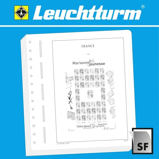 Leuchtturm 346162 Suplemento-SF Francia-hoja bloque
