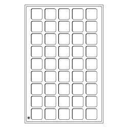 Leuchtturm 346588 Bandeja L para 45 monedas de 31 mm Ø, granate Leuchtturm 346588 Bandeja L para 45 monedas de 31 mm Ø, granate