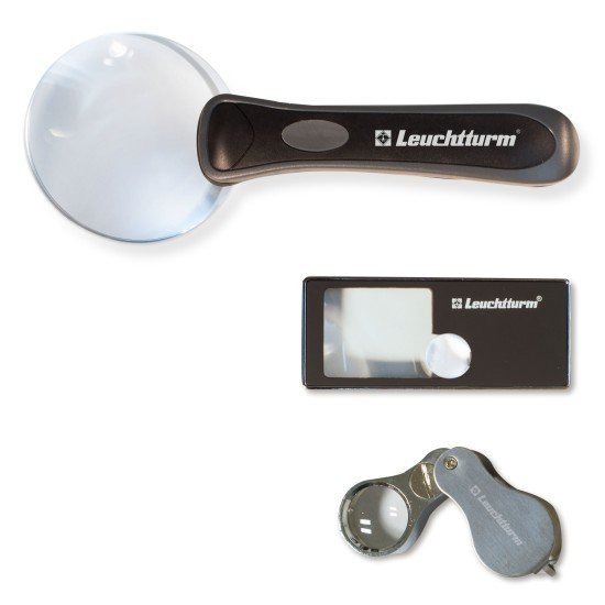 Leuchtturm 346665 Juego de lupas-LED LOOK, aumentos 2.5x - 10x Leuchtturm 346665 Juego de lupas-LED LOOK, aumentos 2.5x - 10x