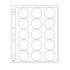 Leuchtturm 346717 hojas p.monedas ENCAP, para 15 cápsulas d. moned.con undiámetro interior d.44 hasta 45 mm