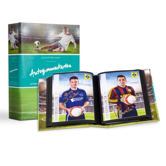 Leuchtturm 347187 Álbum de bolsillo con 40 fundas para 80 tarjetas autografiadas Leuchtturm 347187 Álbum de bolsillo con 40 fundas para 80 tarjetas autografiadas