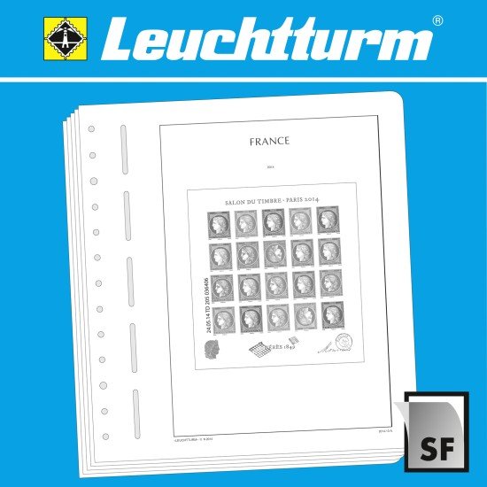 Leuchtturm 347704 Suplemento-SF Francia-hoja bloque