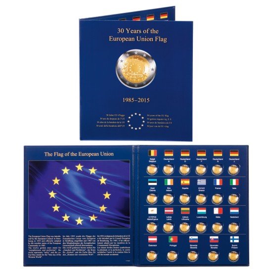 Leuchtturm 347757 Álb. PRESSO para 23 monedas conmemorativas europ. de 2€ Leuchtturm 347757 Álb. PRESSO para 23 monedas conmemorativas europ. de 2€