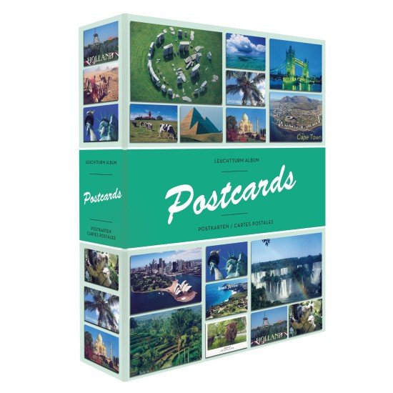 Leuchtturm 347770 Álbum POSTCARDS para 200 tarjetas postales, con 50 fundas firmemente enduademadas Leuchtturm 347770 Álbum POSTCARDS para 200 tarjetas postales, con 50 fundas firmemente enduademadas