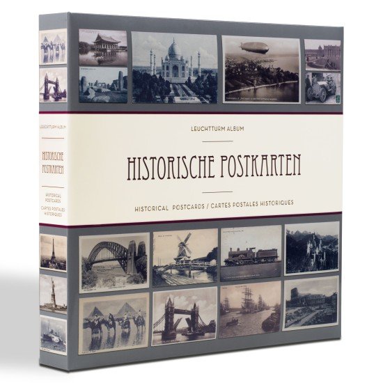 Leuchtturm 348003 Album para 600 tarjetas postales históricas, con 20 fundas transparentes Leuchtturm 348003 Album para 600 tarjetas postales históricas, con 20 fundas transparentes
