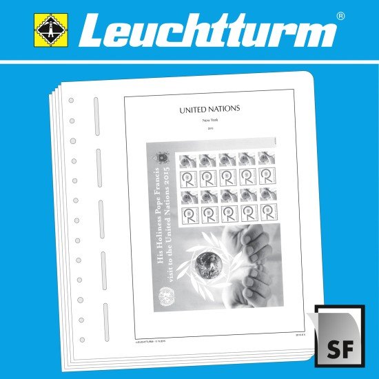 Leuchtturm 350613 Suplemento-SF ONU Nueva York-hojas personalizadas 2015 Leuchtturm 350613 Suplemento-SF ONU Nueva York-hojas personalizadas 2015