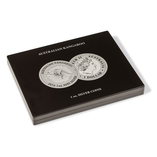 Leuchtturm 355190 Estuche VOLTERRA para 20 monedas de plata Australian Kangaroo en cápsulas