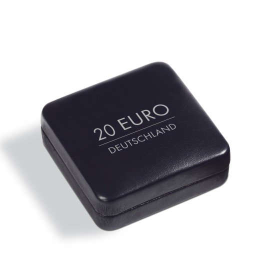 Leuchtturm 358068 Estuche NOBILE para 1 moneda conmemorativa alemana de 20 euros en cápsula, negro Leuchtturm 358068 Estuche NOBILE para 1 moneda conmemorativa alemana de 20 euros en cápsula, negro