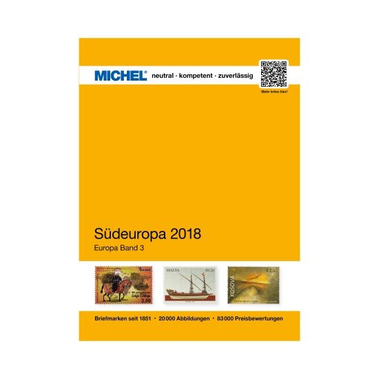 Leuchtturm 358847 MICHEL-Briefmarken-Katalog Europa Band 3 Südeuropa 2018 - in Farbe Leuchtturm 358847 MICHEL-Briefmarken-Katalog Europa Band 3 Südeuropa 2018 - in Farbe