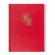 Leuchtturm 359055 Clasificador TRADITION, DIN A4, 16 página blancas, tapa no acolchada, rojo, juego de 2