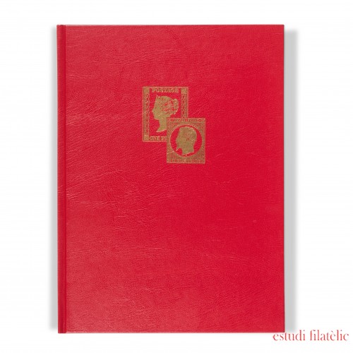 Leuchtturm 359055 Clasificador TRADITION, DIN A4, 16 página blancas, tapa no acolchada, rojo, juego de 2