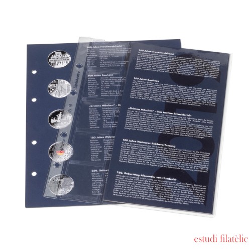 Leuchtturm 359225 suplemento 2019 para monedas conmemorativas de 20 Euros Álbum