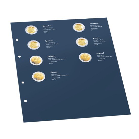 Leuchtturm 359234 Suplemento 2018 p. álbum preimp. Classic OPTIMA “Monedas europeas emisión conjunta de 2€” Leuchtturm 359234 Suplemento 2018 p. álbum preimp. Classic OPTIMA “Monedas europeas emisión conjunta de 2€”