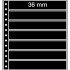 Leuchtturm 359392 Hojas-R, 7 división, negro, paq. de 5