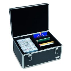 Leuchtturm 359568 Maletín de coleccionismo CARGO MULTI XL, negro / plateado Leuchtturm 359568 Maletín de coleccionismo CARGO MULTI XL, negro / plateado