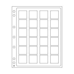 Leuchtturm 360060 Hojas de plástico ENCAP para cápsulas QUADRUM Mini, paquete  de 2