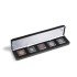 Leuchtturm 360119 Estuche NOBILE para 5 cápsulas QUADRUM Mini, negro