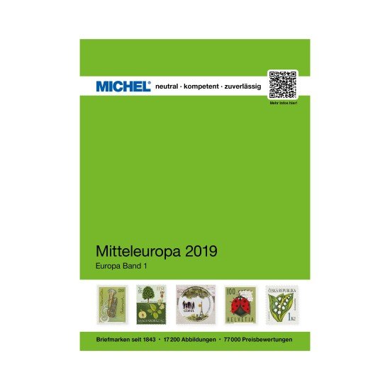 Leuchtturm 360918 MICHEL-Briefmarken-Katalog Europa Band 1 Mitteleuropa 2019 - in Farbe Leuchtturm 360918 MICHEL-Briefmarken-Katalog Europa Band 1 Mitteleuropa 2019 - in Farbe