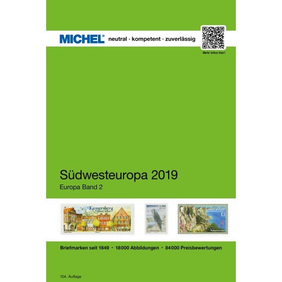 Leuchtturm 360919 MICHEL-Briefmarken-Katalog Europa Band 2 Südwesteuropa 2019 - in Farbe