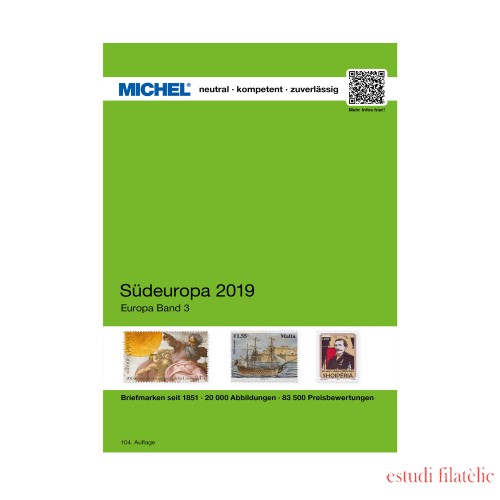 Leuchtturm 360920 MICHEL-Briefmarken-Katalog Europa Band 3  Südeuropa 2019 - in Farbe
