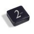 Leuchtturm 361103 Estuche NOBILE para 1 moneda de 2 euros en cápsula, negro