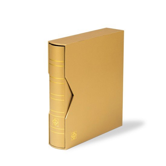 Leuchtturm 361113 Tapa anillas OPTIMA, classic diseño con cajetín protector, dorada Leuchtturm 361113 Tapa anillas OPTIMA, classic diseño con cajetín protector, dorada