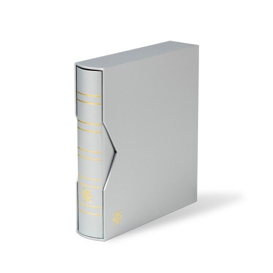 Leuchtturm 361114 Tapa anillas OPTIMA, classic diseño con cajetín protector, plateda