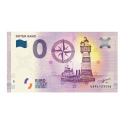 Leuchtturm 361124 Leuchtturm billete-souvenir de cero euro “LEUCHTTURM Roter Sand Leuchtturm 361124 Leuchtturm billete-souvenir de cero euro “LEUCHTTURM Roter Sand