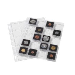 Leuchtturm 361439 Hojas de plástico SNAP para 20 QUADRUM cápsulas de monedas, paquete de 2 Leuchtturm 361439 Hojas de plástico SNAP para 20 QUADRUM cápsulas de monedas, paquete de 2