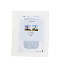 Leuchtturm 361475 Hojas de plástico OPTIMA EASY, 1 bolsa, PP, claro, paquete de 50 Leuchtturm 361475 Hojas de plástico OPTIMA EASY, 1 bolsa, PP, claro, paquete de 50
