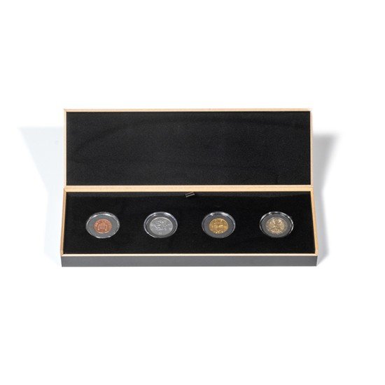 Leuchtturm 361789 Estuche LUXOR por cuatro monedas en cápsules de monedas (diámetro interior 33 mm) Leuchtturm 361789 Estuche LUXOR por cuatro monedas en cápsules de monedas (diámetro interior 33 mm)
