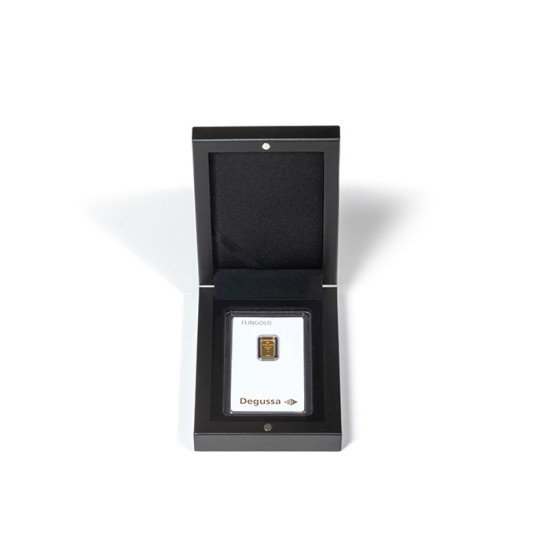 Leuchtturm 362497 Estuche VOLTERRA para 1 lingote de oro estampado en blíster, negro Leuchtturm 362497 Estuche VOLTERRA para 1 lingote de oro estampado en blíster, negro