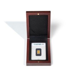 Leuchtturm 362498 Estuche VOLTERRA para 1 lingote de oro estampado en blíster, caoba Leuchtturm 362498 Estuche VOLTERRA para 1 lingote de oro estampado en blíster, caoba