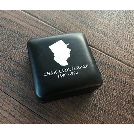 Leuchtturm 363077 Estuche NOBILE para 1 moneda 2 euros “Charles de Gaulle” en cápsula, negro Leuchtturm 363077 Estuche NOBILE para 1 moneda 2 euros “Charles de Gaulle” en cápsula, negro