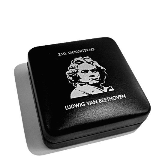 Leuchtturm 363078 Estuche NOBILE para 1 moneda alemana de 20 euros “Beethoven” en cápsula,negro Leuchtturm 363078 Estuche NOBILE para 1 moneda alemana de 20 euros “Beethoven” en cápsula,negro