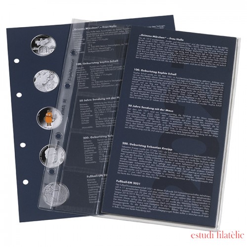 Leuchtturm 363154 Suplemento 2021 para monedas conmemorativas de 20 Euros Álbum