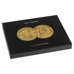 Leuchtturm 363743 Estuche para 30 monedas de oro Krugerrand (1 oz.) en cápsulas Leuchtturm 363743 Estuche para 30 monedas de oro Krugerrand (1 oz.) en cápsulas