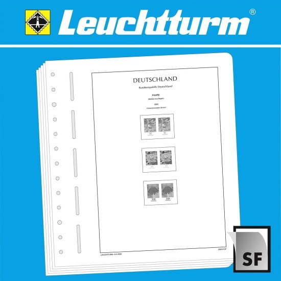 Leuchtturm 364599 Suplemento-SF República Federal de Alemania-pares horiz. (series en curso) 2020 Leuchtturm 364599 Suplemento-SF República Federal de Alemania-pares horiz. (series en curso) 2020