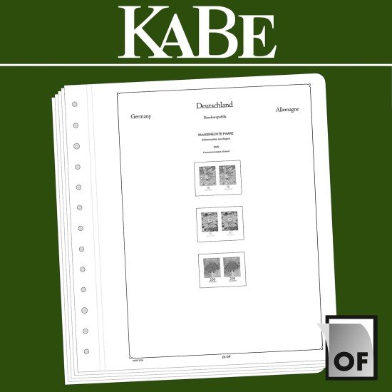 Leuchtturm 364632 KABE Suplemento-OF República Federal de Alemania-pares horizontales (series en curso) 2020 Leuchtturm 364632 KABE Suplemento-OF República Federal de Alemania-pares horizontales (series en curso) 2020