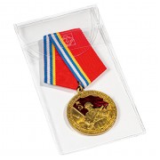 Leuchtturm 364998 Bolsa protectora para órdenes, medallas y condecoraciones 50x100 mm, paquete de 50
